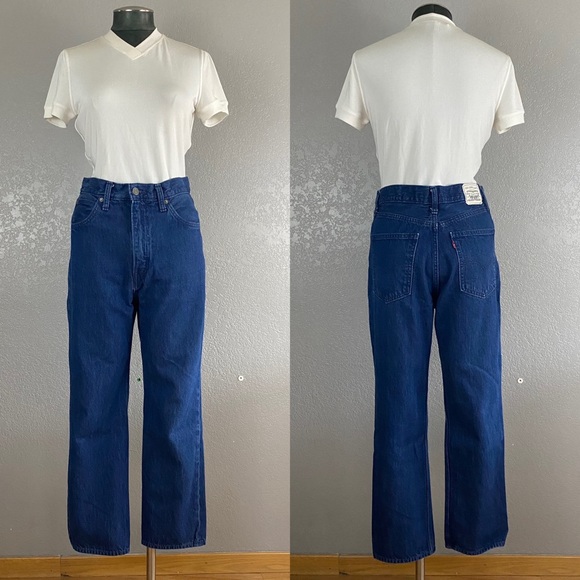 Levi’s Big E Wellthread 70’s High Straight Organic Denim Jeans - Picture 6 of 14